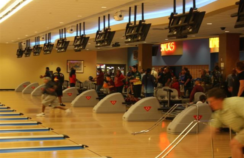 Bowling alley at Sky Ute Casino Resort.