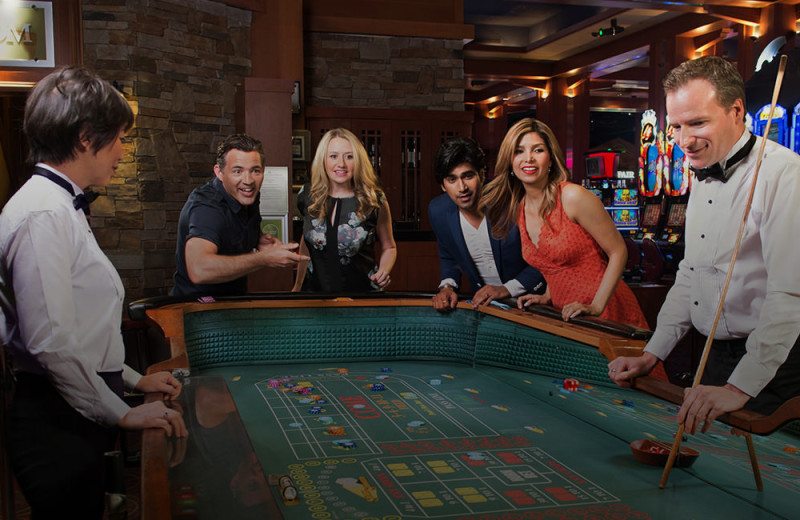 Poker table at River Rock Casino Resort.