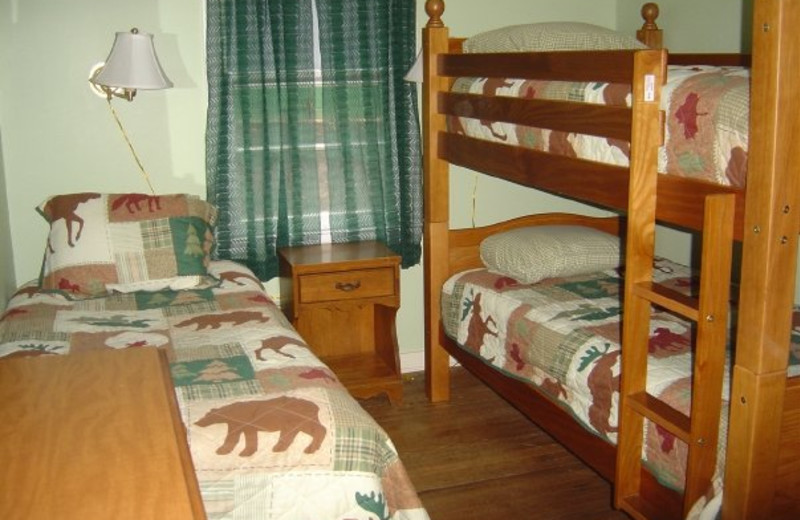 Guest bedroom at Tea Island Resort.