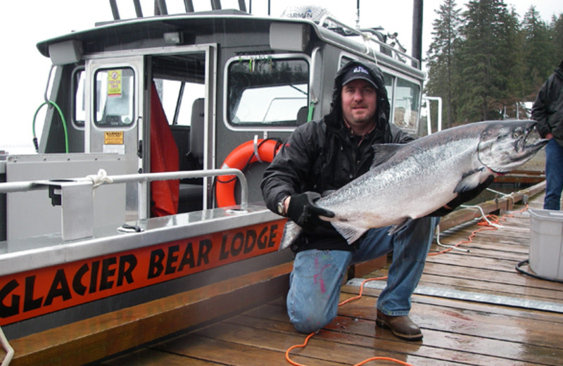 Fishing at Glacier Bear Lodge.