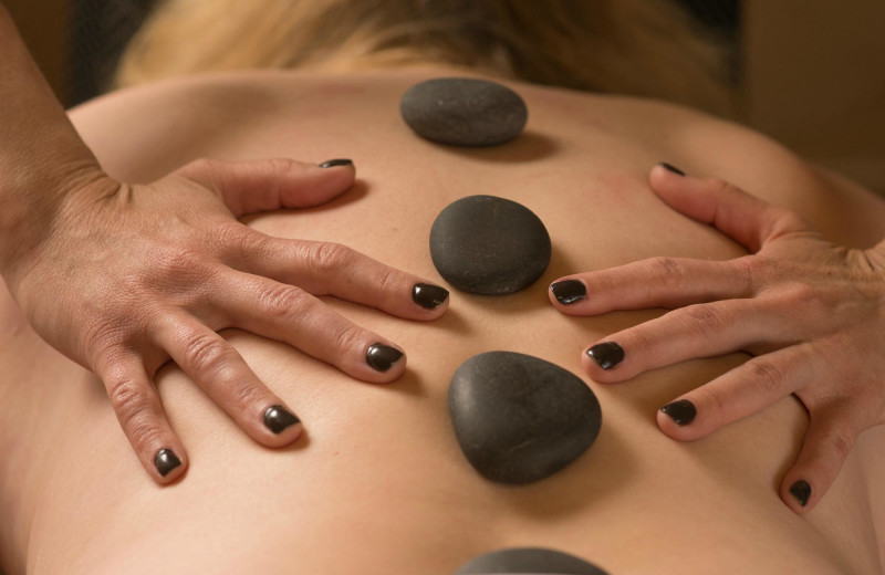 Stone massage at The Lodge at Giants Ridge.