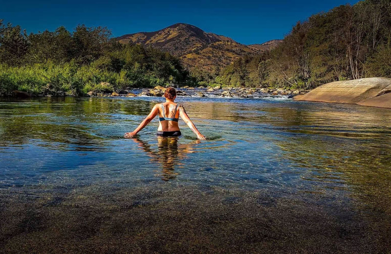 Swimming at Rio Sierra River Resort.