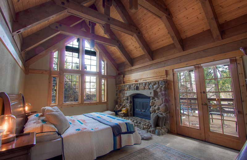 Rental bedroom at Lake Tahoe Accommodations.