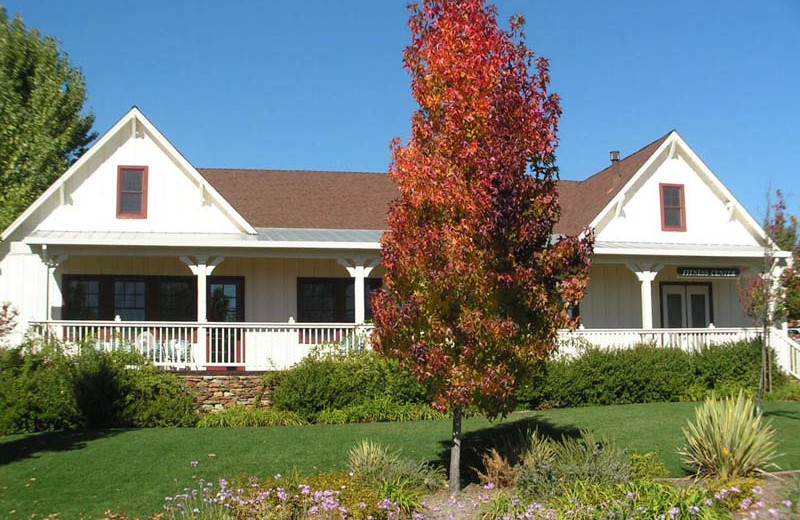 Cottage exterior at Greenhorn Creek Resort.