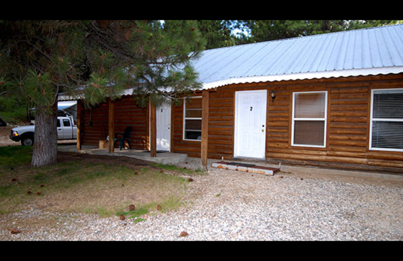 Motel exterior at Sourdough Lodge.