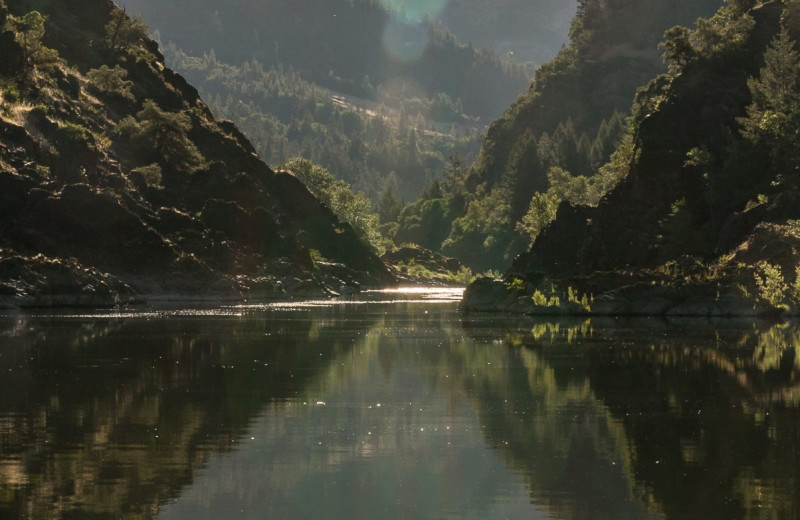 River view at Morrison's Rogue River Lodge.