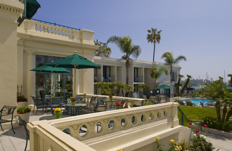 Patio at Glorietta Bay Inn.