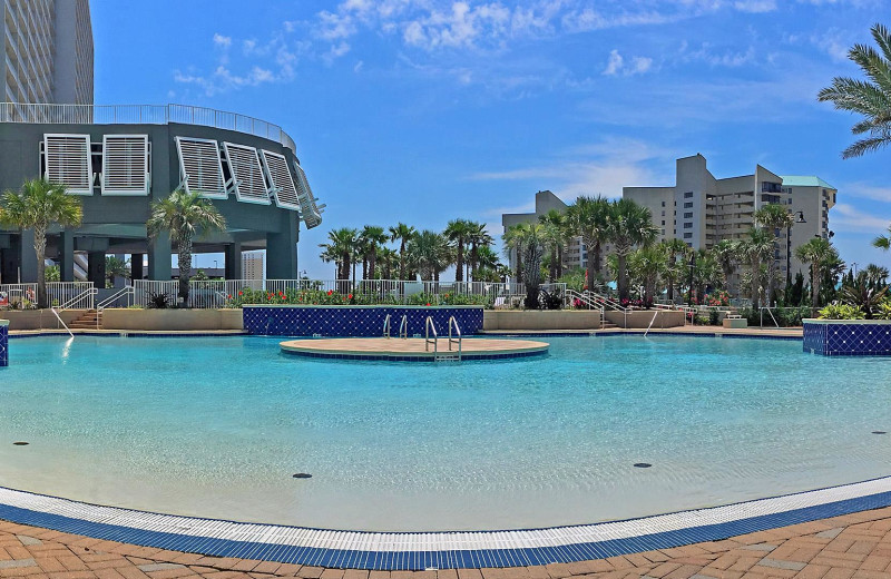 Outdoor pool at Laketown Wharf.