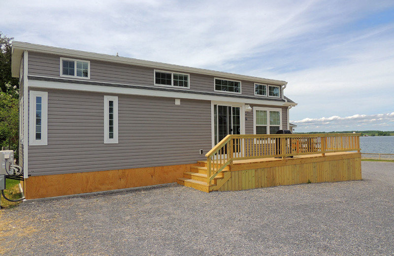 Cottage exterior at Angel Rock Waterfront Cottages.