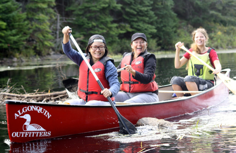 Canoeing at Wolf Den Hostel and Nature Retreat.