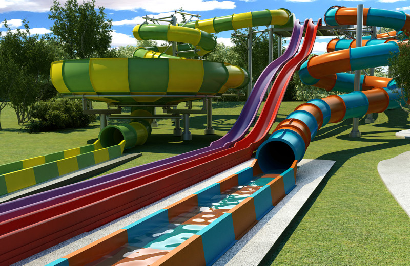 Water slides at Yogi Bear's Jellystone Park™ Guadalupe River.
