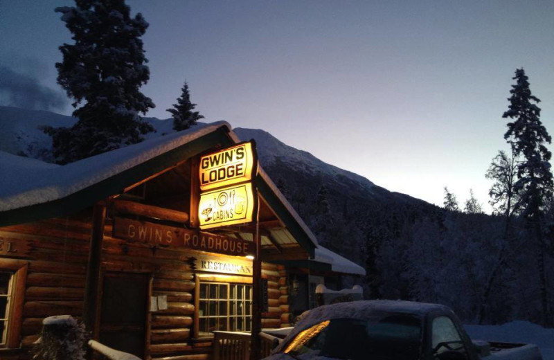 Lodge exterior at Gwin's Lodge & Kenai Peninsula Charter Booking Service.