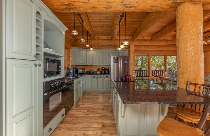 Kitchen at American Patriot Getaways - Grizzly's Den.