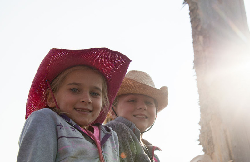 Kids at Triangle X Ranch.