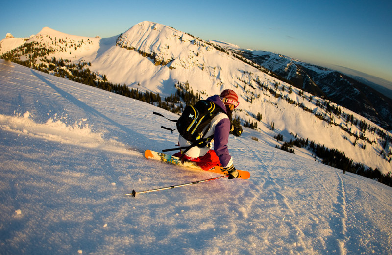 Skiing at Grand Targhee Resort.