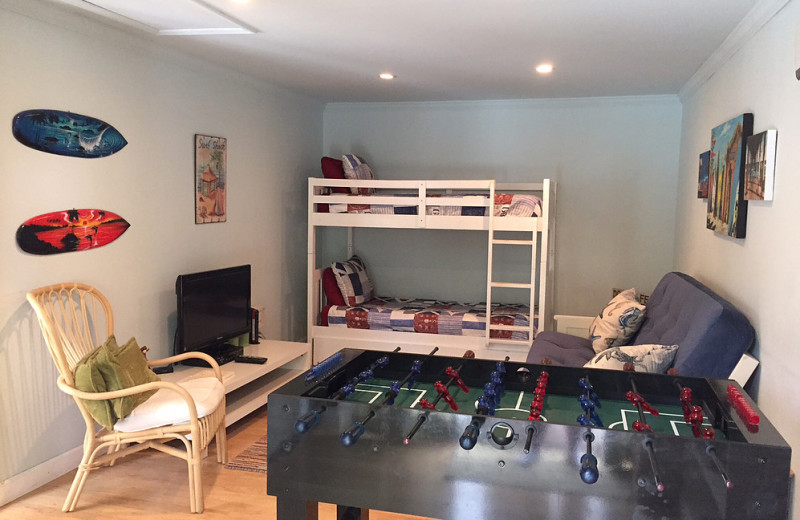 Rental bedroom at Sunset Beach Resort.