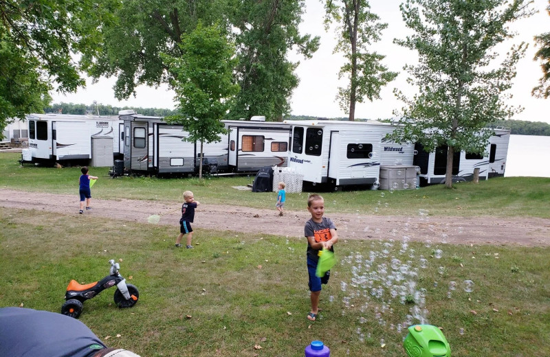 RV park at Spirit Lake Resort.