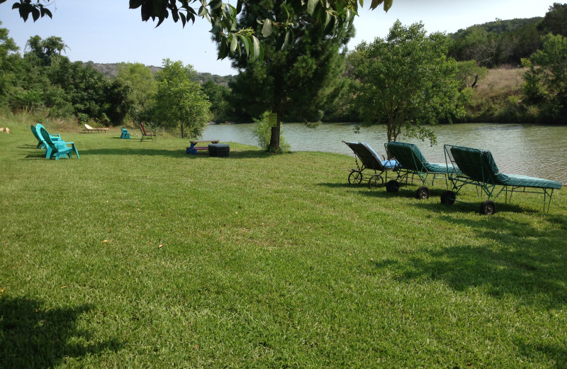 Beach at Creekside Camp & Cabins.