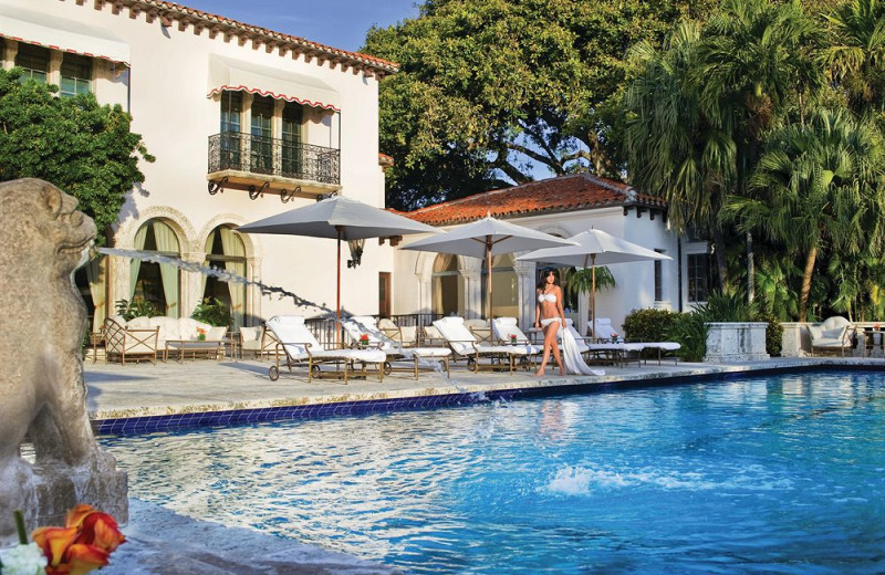 Outdoor pool at Fisher Island Hotel and Resort.