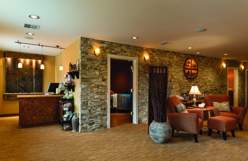 Lobby at Hallmark Resort & Spa Cannon Beach.