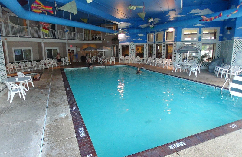 Indoor pool at Bayshore Resort.