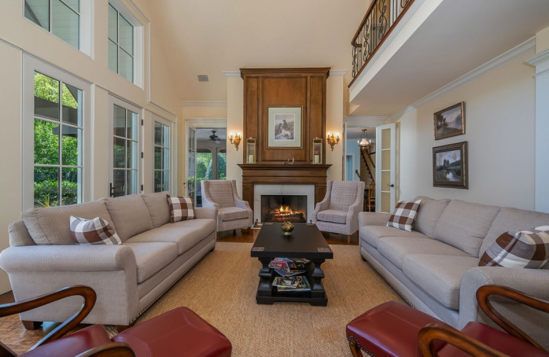 Rental living room at Yonder Luxury Vacation Rentals.