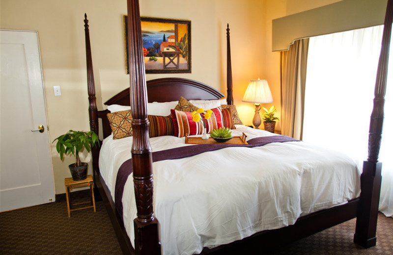 Guest bedroom at El Cordova Hotel.