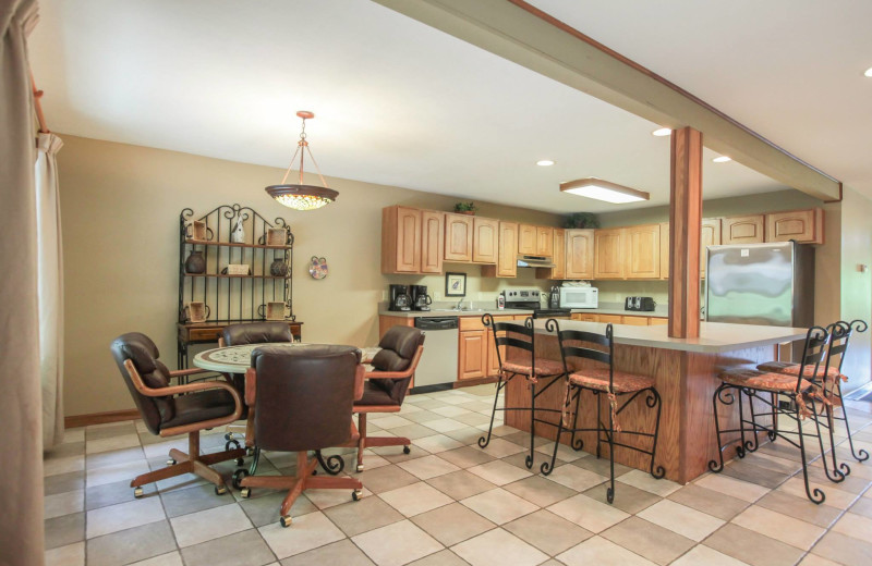 Chalet kitchen at Old Man's Cave Chalets.