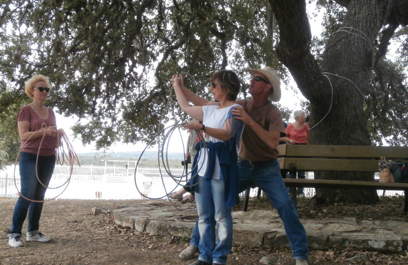 Rope practice at Silver Spur Guest Ranch.