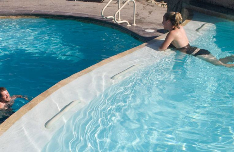 Swimming in the pool at Zion Ponderosa Ranch.