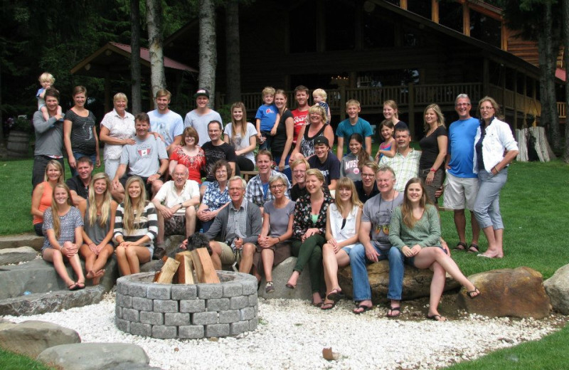 Family reunion at Western Pleasure Guest Ranch.