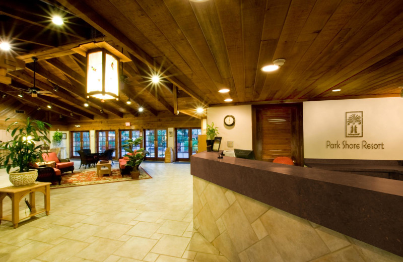 Lobby at Park Shore Resort