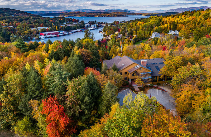 Autumn Aerial view of the Summit Resort.