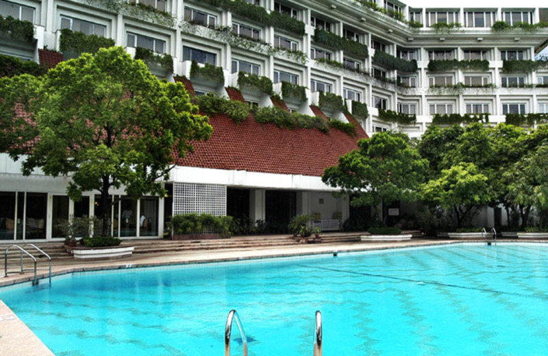 Outdoor pool at Taj Bengal.