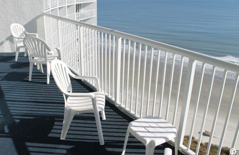 Balcony view at Sea Watch Resort.