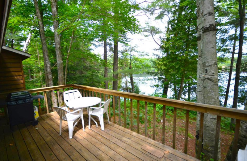 Cabin deck at Grand Tappattoo Resort.