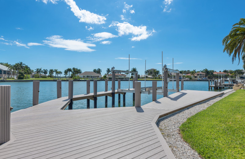 Rental dock at Marco Escapes.