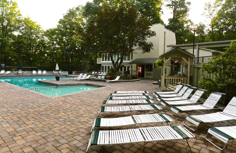 Outdoor pool at Chalet Village.