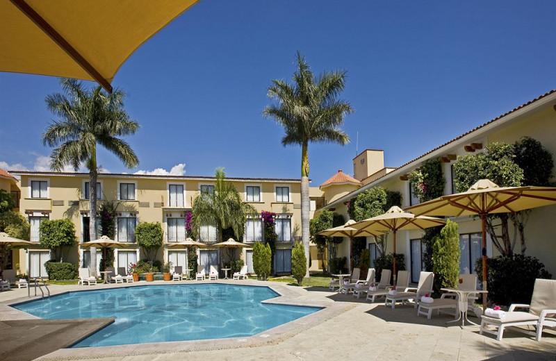 Outdoor pool at Fiesta Inn Oaxaca.