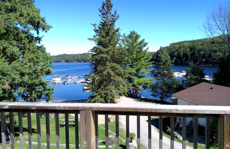 Balcony view at Little Hawk Resort & Marina.