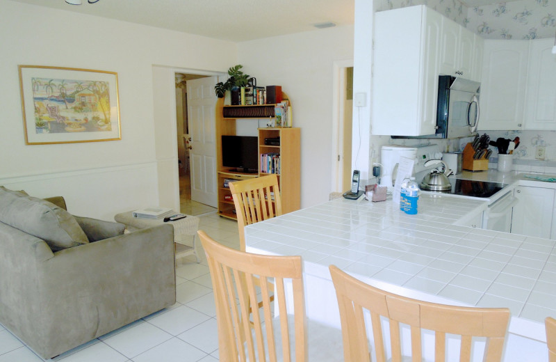 Rental living room at Beach Vacation Rentals.