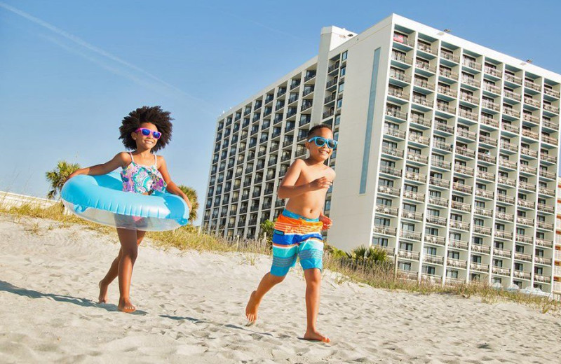 Beach at Hotel Blue.