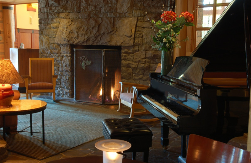 Fireside at The Heathman Lodge.