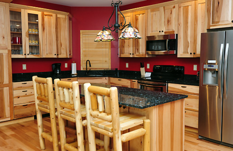 Vacation rental kitchen at Timberline Mountain-Access Properties.