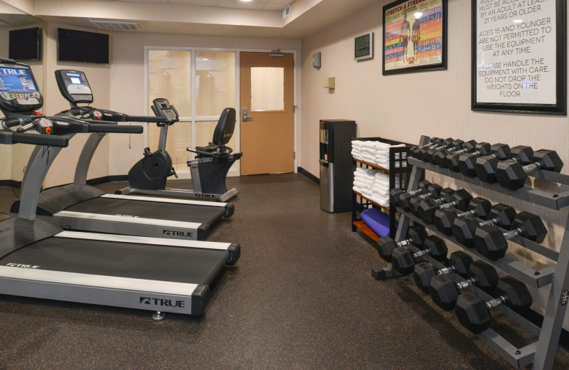 Fitness room at The Best Western Abbey Inn Hotel.