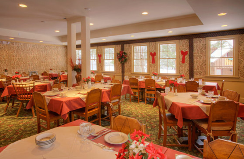 Dining room at The Alpine Inn.