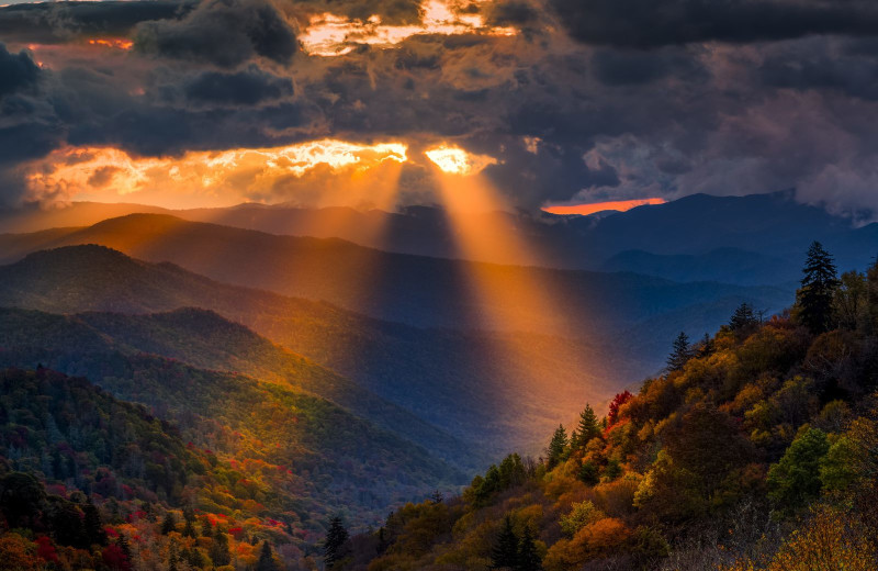 Sunrise at American Mountain Rentals.