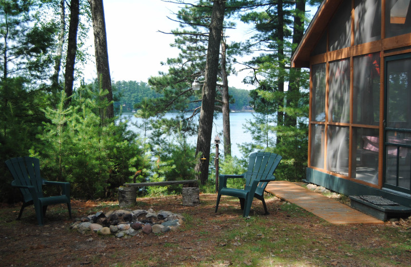 Cabin exterior at The Estrold Resort.
