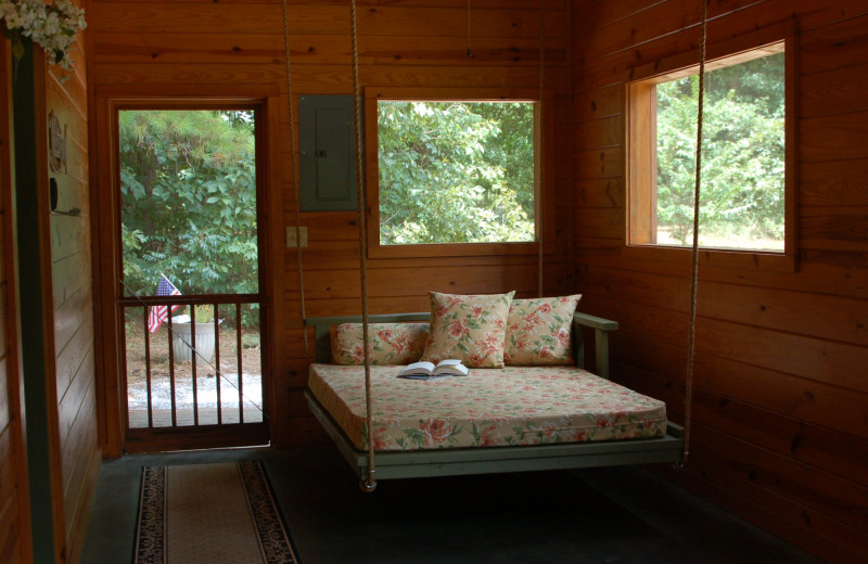 Cabin deck at Remember When Cabins.