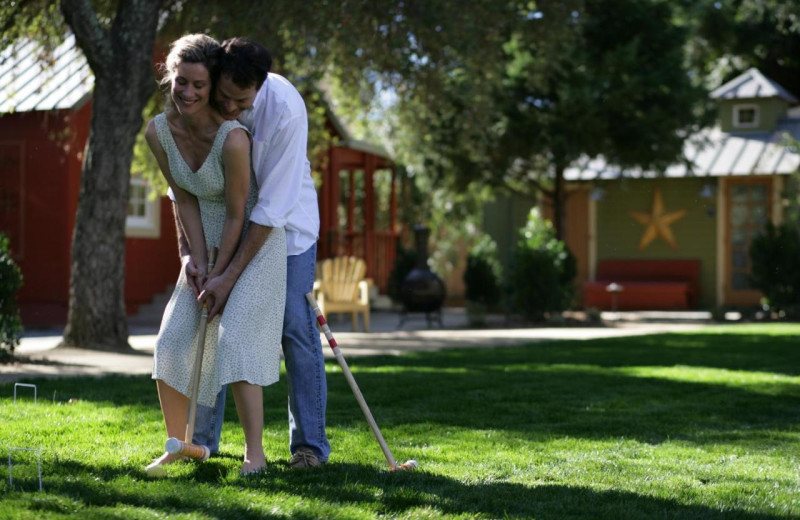 Couple at Cottages Of Napa Valley.